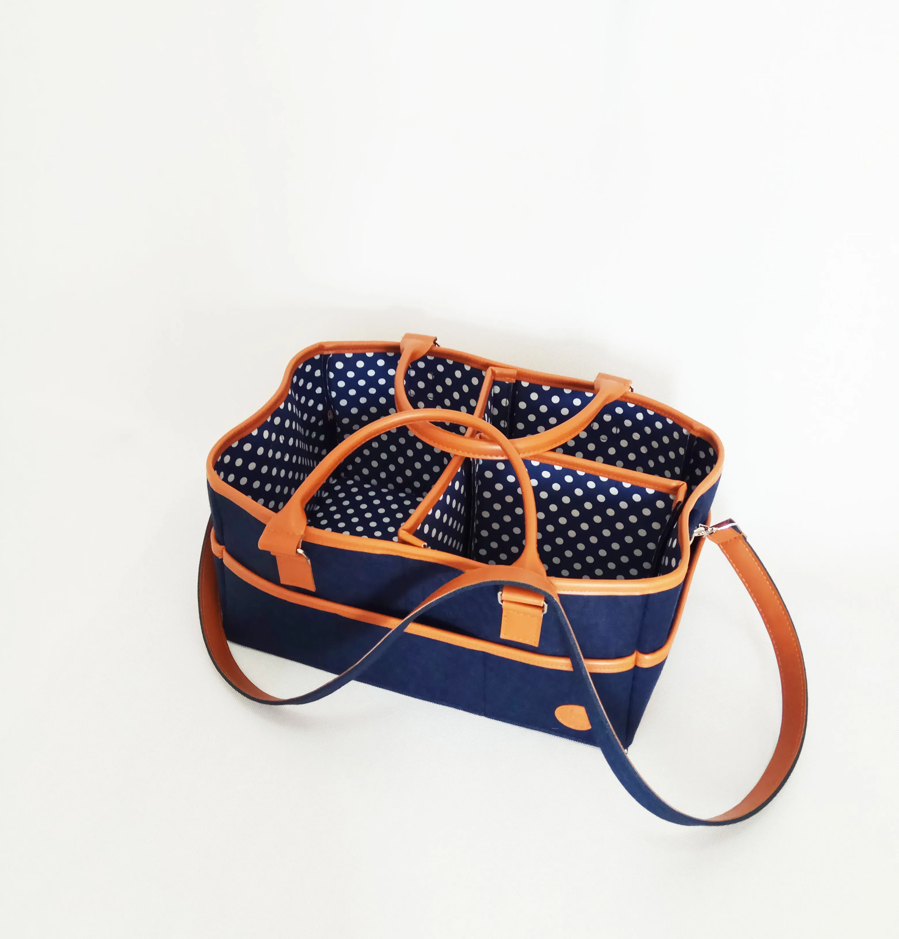 leather diaper caddy