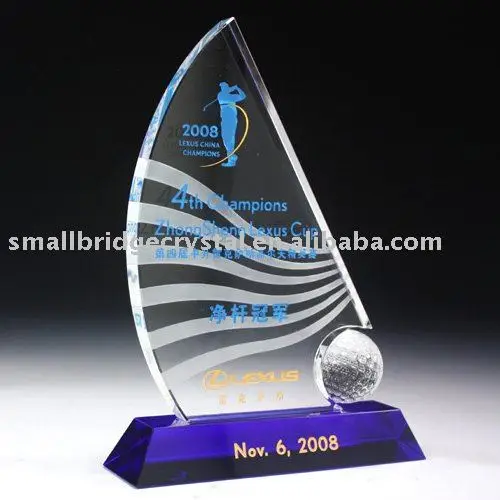 Blank Shape 3d Laser Crystal Trophy Βραβείο Πλακέτα για Δώρα Χαρακτικής