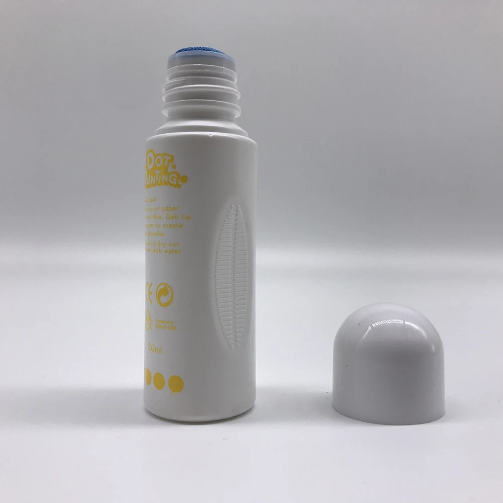 Fashionable Empty PE 80ml Plastic Empty Bingo Dauber Tip Bottle