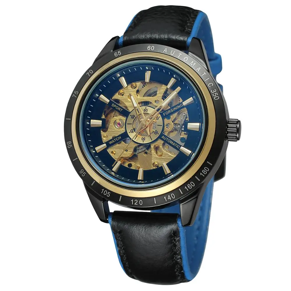 
 Китайская Фабрика Forsining Топ 10 золотые часы мужские роскошные брендовые автоматические производитель OEM Механические каркасные часы, мужские наручные часы для мужчин  