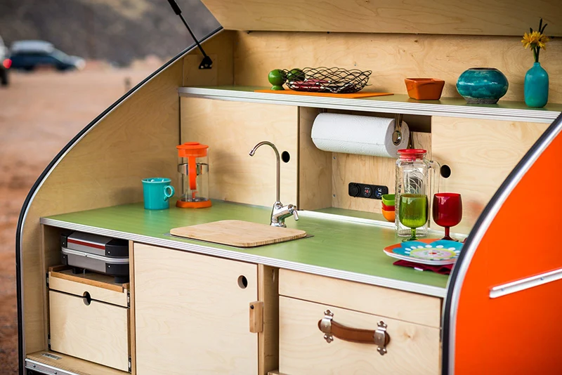 ECOCAMPOR Factory Custom Off Road Small Camper Trailer Teardrop Caravan