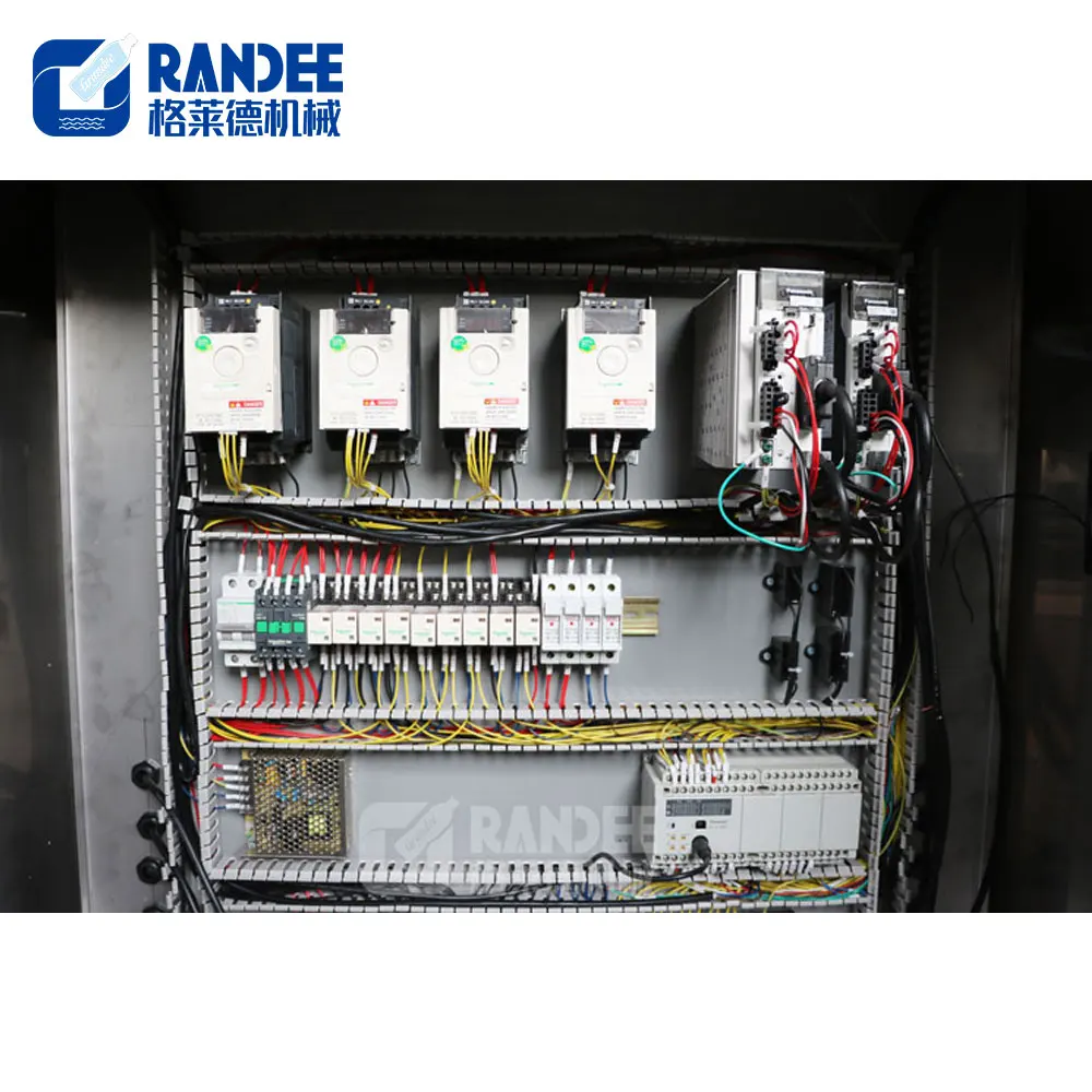 
 Автоматическая машина для нанесения этикеток на бутылки, термоусадочный туннель  