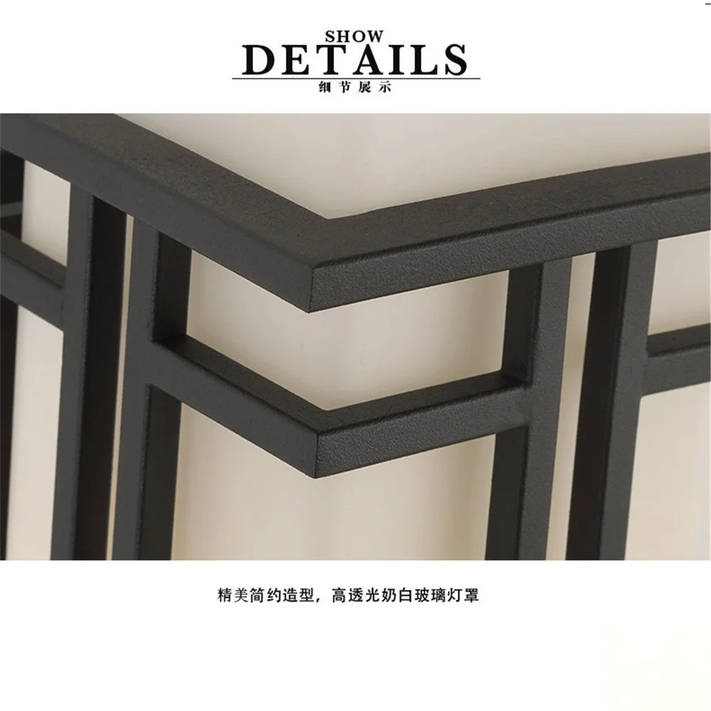 Уличная настенная лампа, простой современный водонепроницаемый наружный садовый светильник в китайском стиле, креативный уличный для коридора, балкона