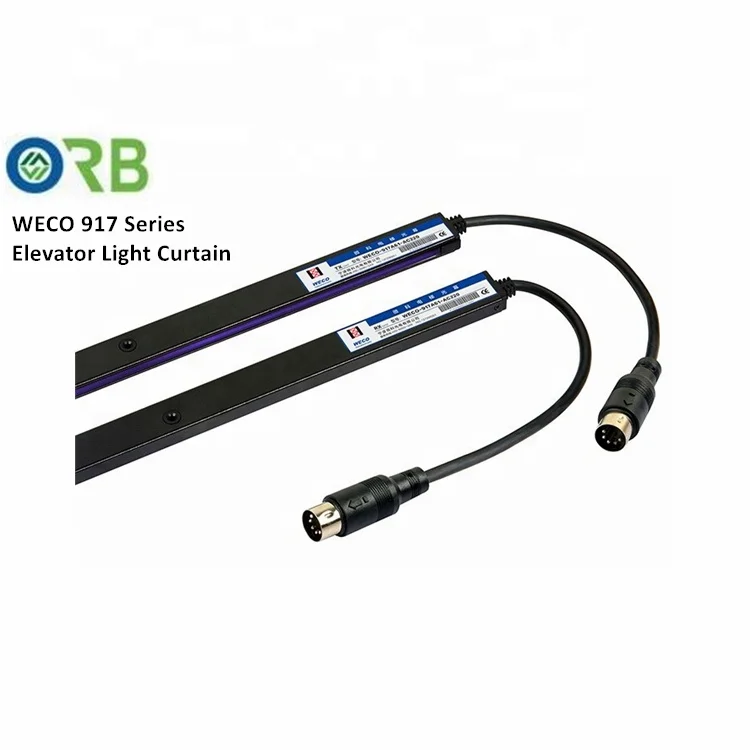 WECO Elevator Light Curtain 917 Series Infrared Elevator Door Detector with Cable and Power Box