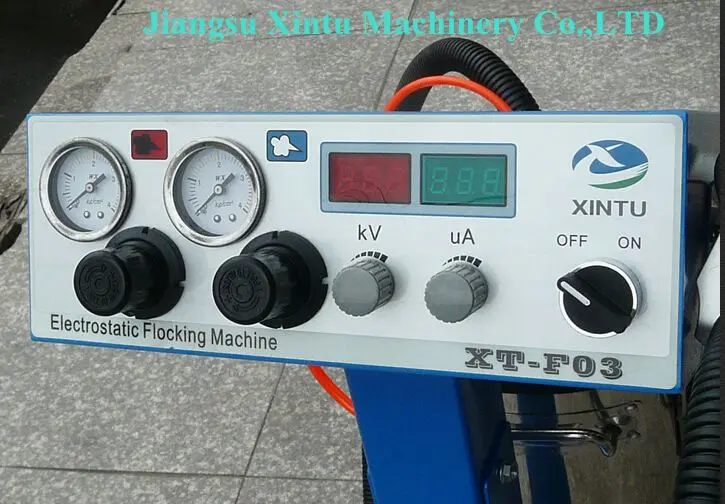 нейлона стадо электростатического флокирования машина xt-f03