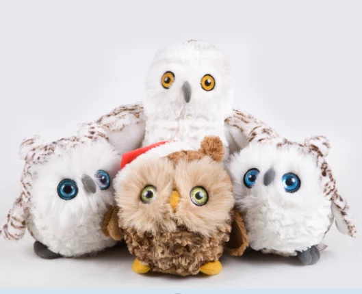 christmas owl plush