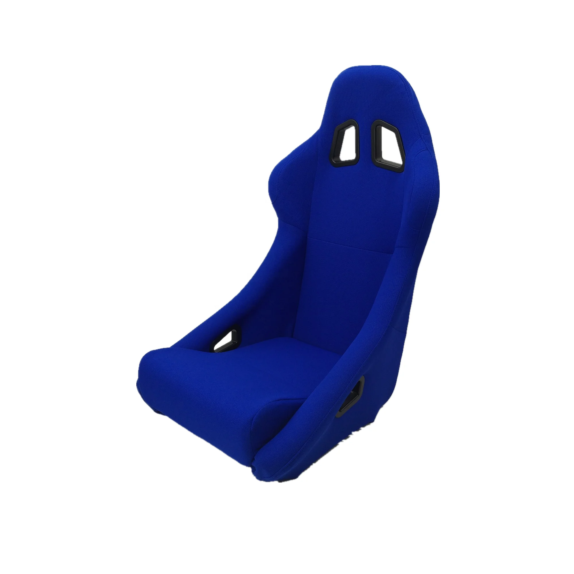 Universal Bucket Seats for Racing Car Blue Pineapple Material Cloth Sports Seats With Double Rails