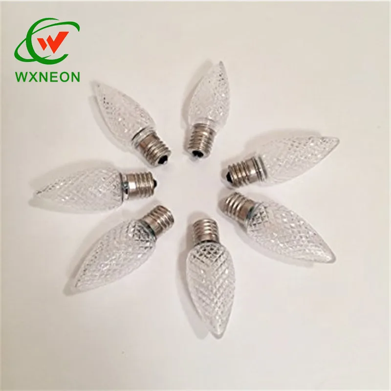 Warm White 0.8w Smd C9 Led Christmas Light Replacement Faceted Holiday ...