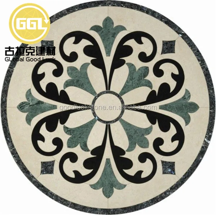 Waterjet Marble Medallion Floor Custom Medallion for Villa Hotel factory