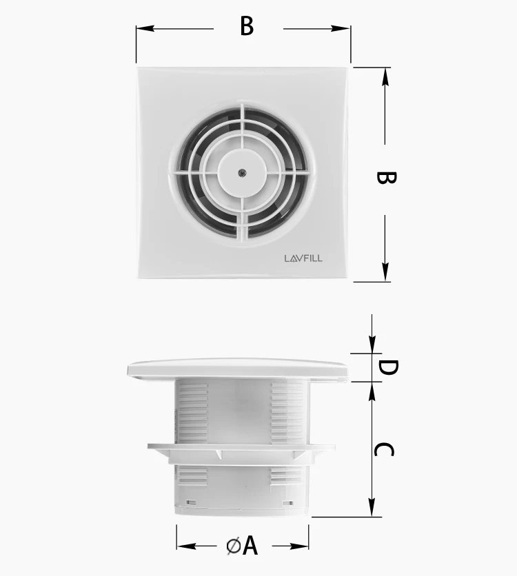 Bathroom Fan, 110V, Electric - detail 2