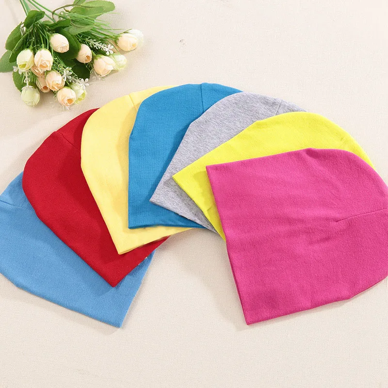 
 Высококачественные детские шапки из 100% хлопка, шапка для новорожденных пустого цвета  