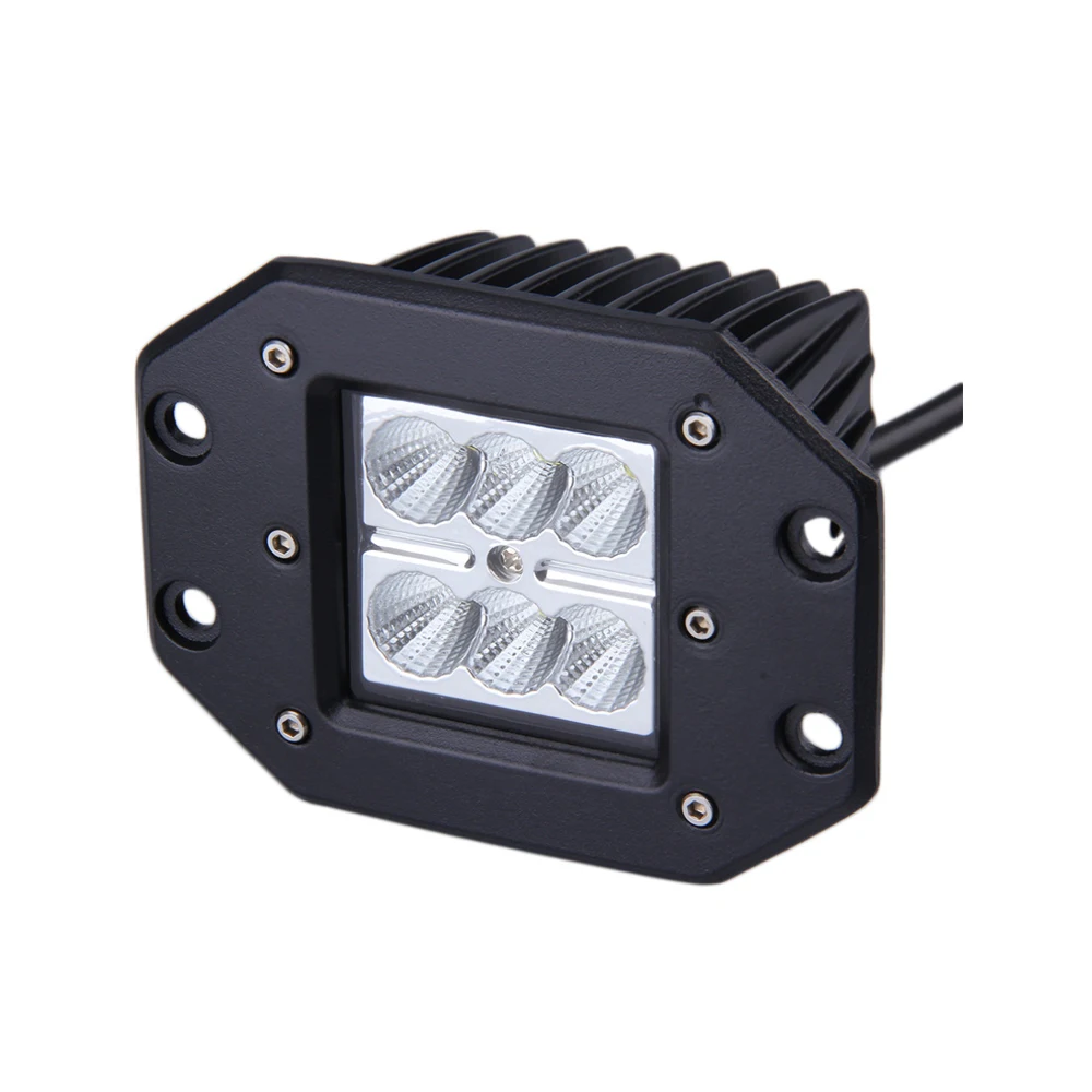 18w 6 Led 1620lm Spot Beam Led Work Light 3 Offroad Flush Mount Bumper Lamp Buy Flush Mount Led Work Light Led Work Light Flush Mount Bumper Lamp