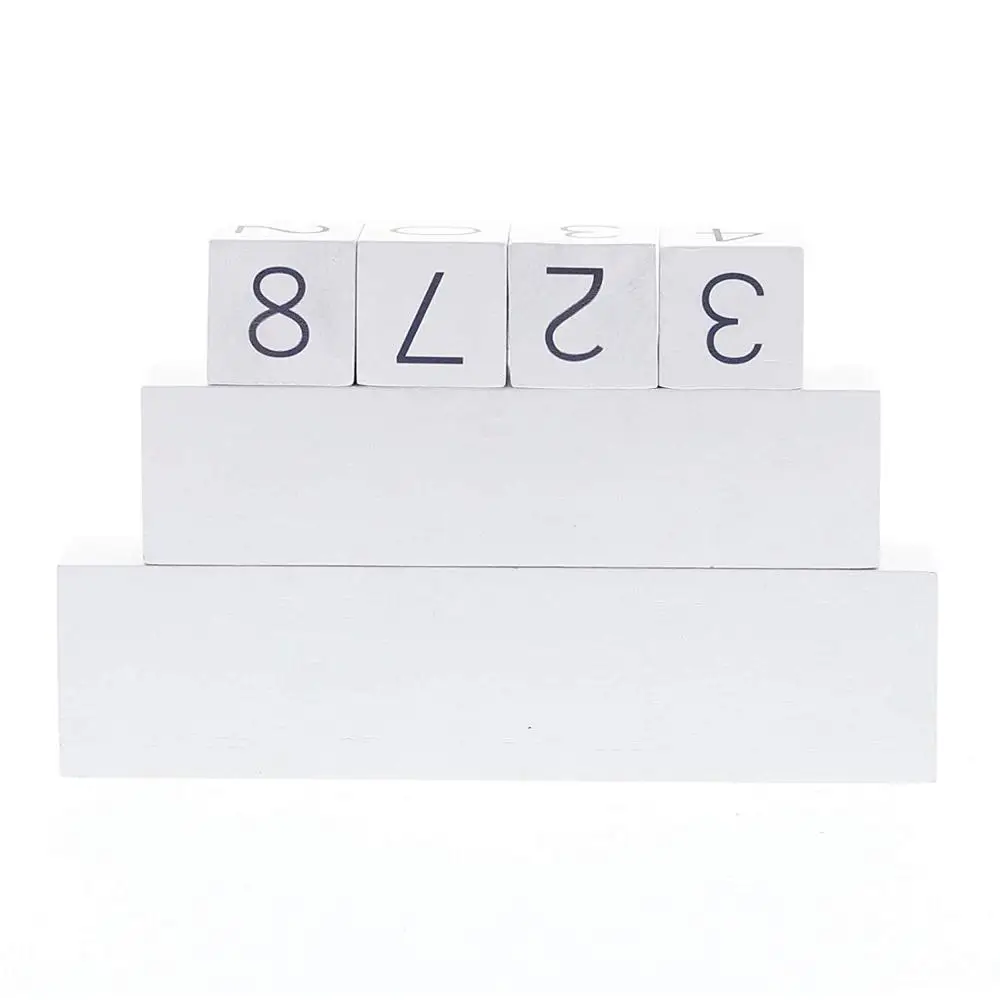 Custom Designed Mr and Mrs Wooden Block Rustic Wedding Day Countdown Calendar with Engraving