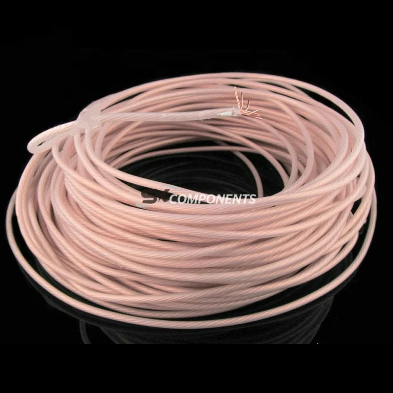 1m High Purity OCC PTFE Wire Cable For Speaker Cable Wire hifi 