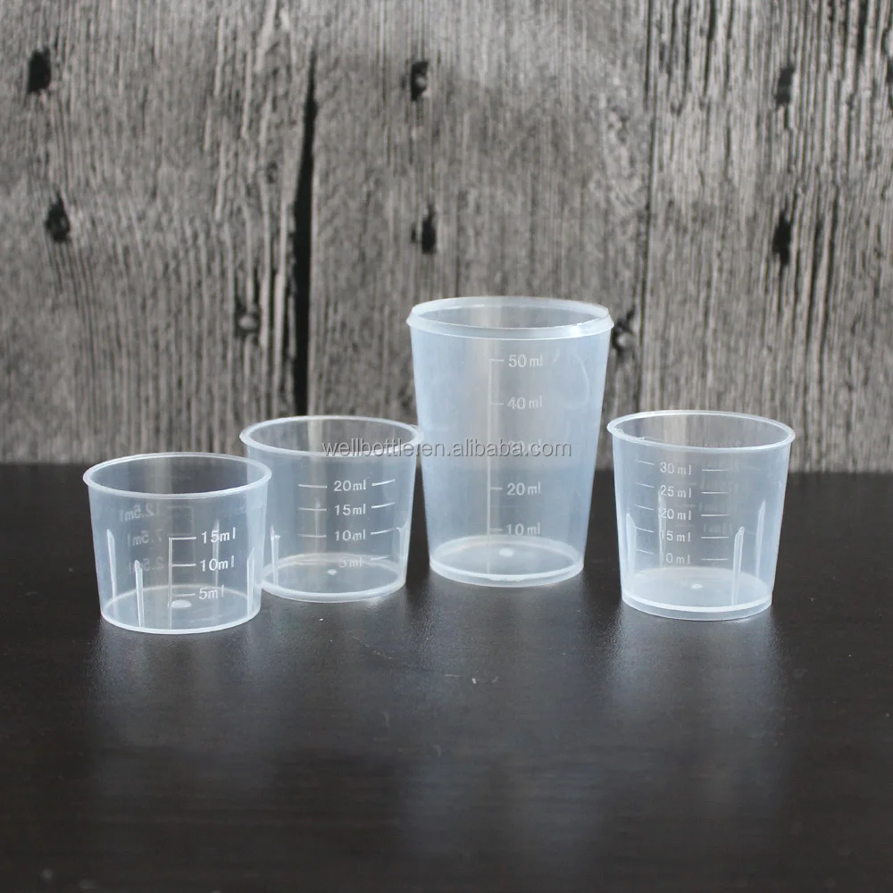 15ml Scale Measuring Cup Small Plastic Quantitative Cup Cooking Juice Cup BH