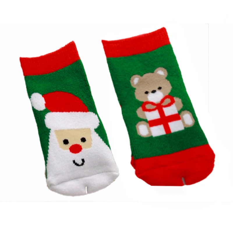 0 3 year old cotton baby boy girl socks for Christmas winter child socks for Xmas