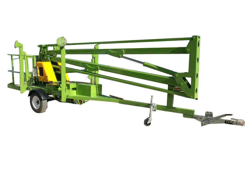2024 New Produce  Hontylift Tree Trimming Cherry Picker Good Price Mobile Trailer Mounted Articulated Boom Lift