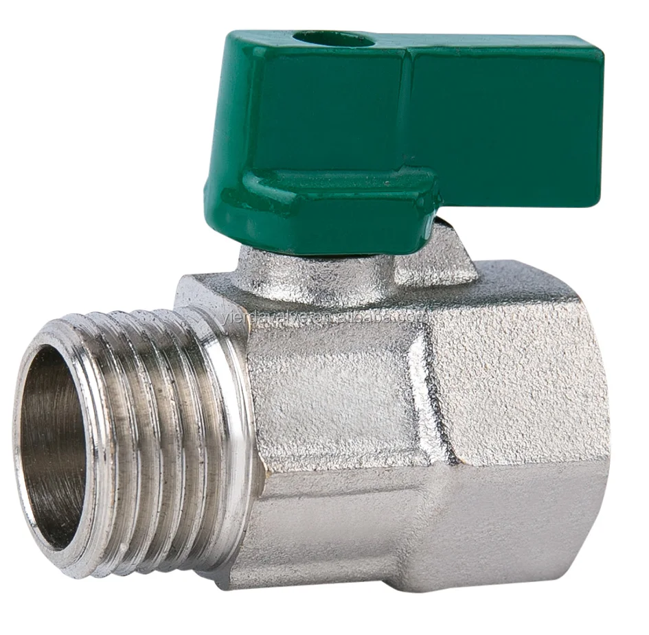 Chrome plated Forged Brass Mini Ball Valve with aluminium handle brass body brass ball CE approved i