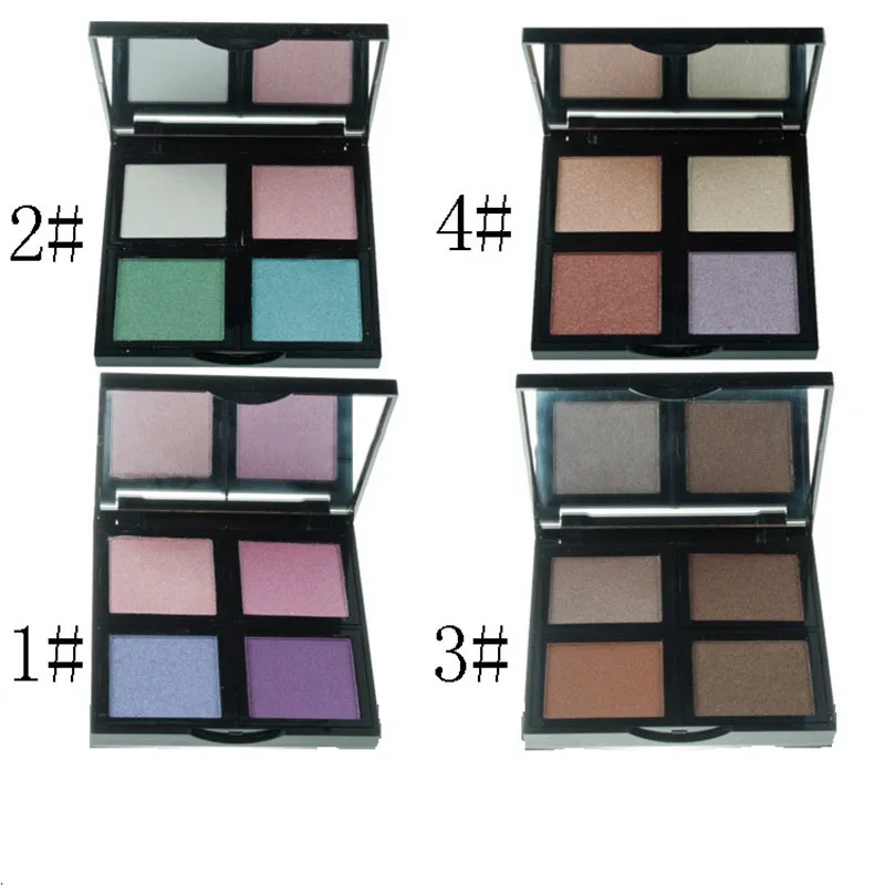 4 In 1 Makeup Palettes Wholesale Custom Logo High Pigmented Eyeshadow