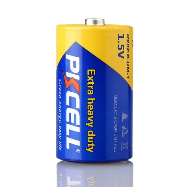 PKCELL hot selling 1.5 v um1  r20p carbon zinc battery  dry battery for flashlight