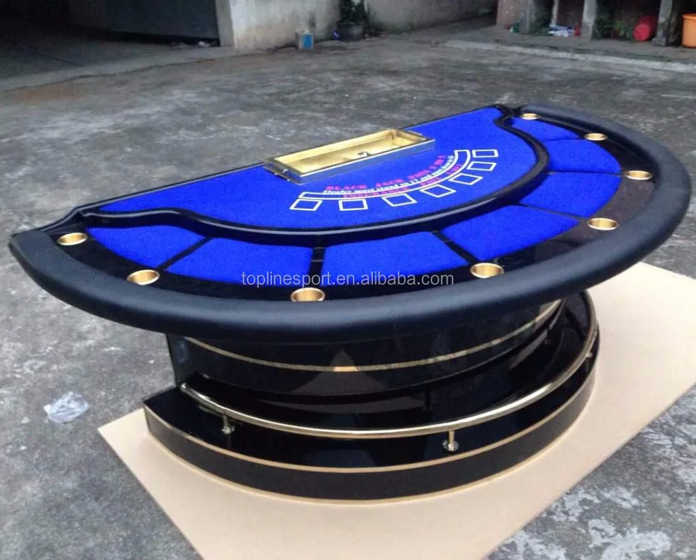 Premium 8FT Deluxe Casino Craps Table With Blue Felt And Pyramid Bumper (SAK91403)
