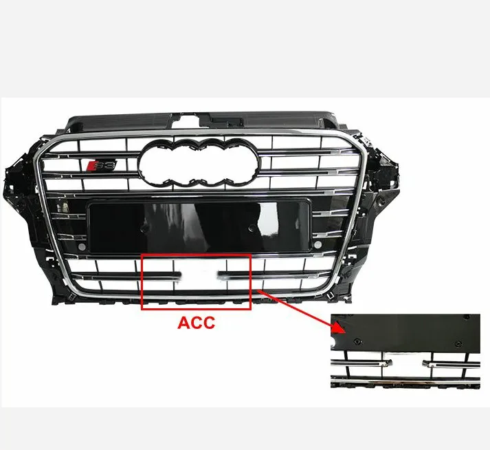 Tuning Onderdelen Voor Audi A3 Grille 8 V Veranderen Om Audi Auto Grille Met Acc 2014 - Buy S3 Grille,S3 Grille Voor Audi,S3 Grille Voor Audi A3 8 V Product