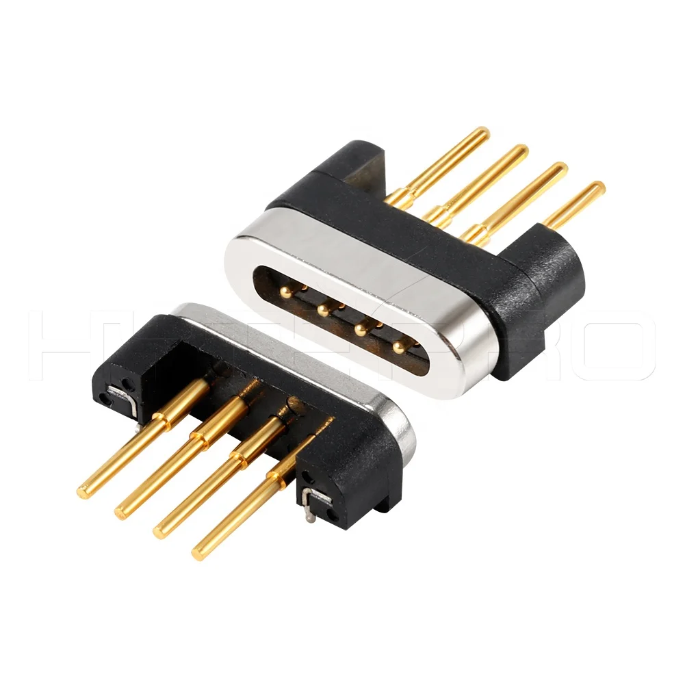 HytePro Straight Gold Finger 2 3 4 5 6 7 8 Pin Pogo Magnetic Usb Charger Wire Connector