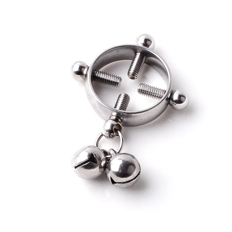 Cross-border Adjustable Stainless Steel Nipple Rings With Non-piercing  Design, Suitable For Women's Daily Wear