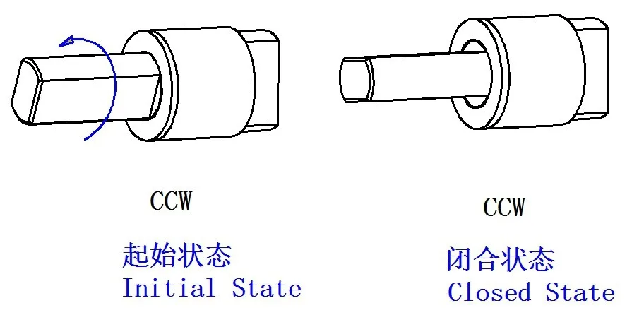 Soft Closing Rotary Damper for Toilet Seat Lid EBO-001