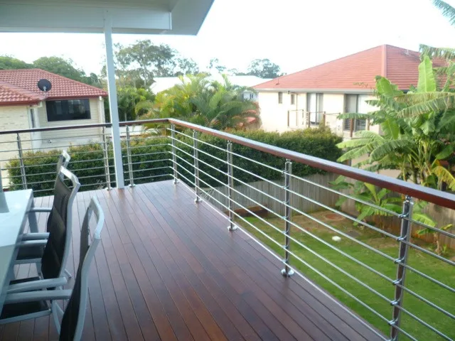 Stainless Steel Rod Railing Excellent Outdoor Balcony S.S Rod Bar Railing Design factory