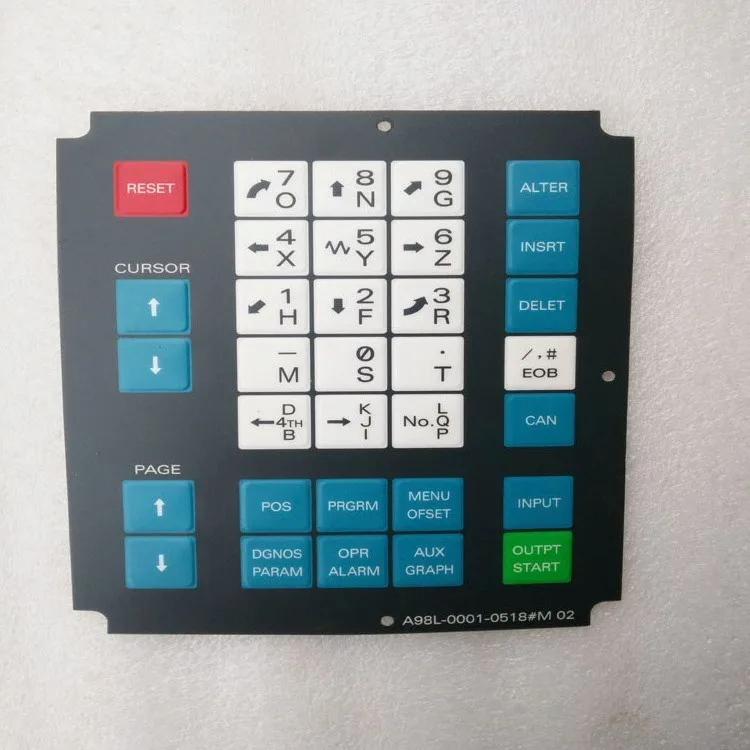 Fanucキーボードオペレーターパネルキーパッド膜a98l-0001-0518 # M 02 - Buy A98l-0001-0518#m,Fanuc  Keyboard Membrane,Keyboard Operator Panel Product on Alibaba.com