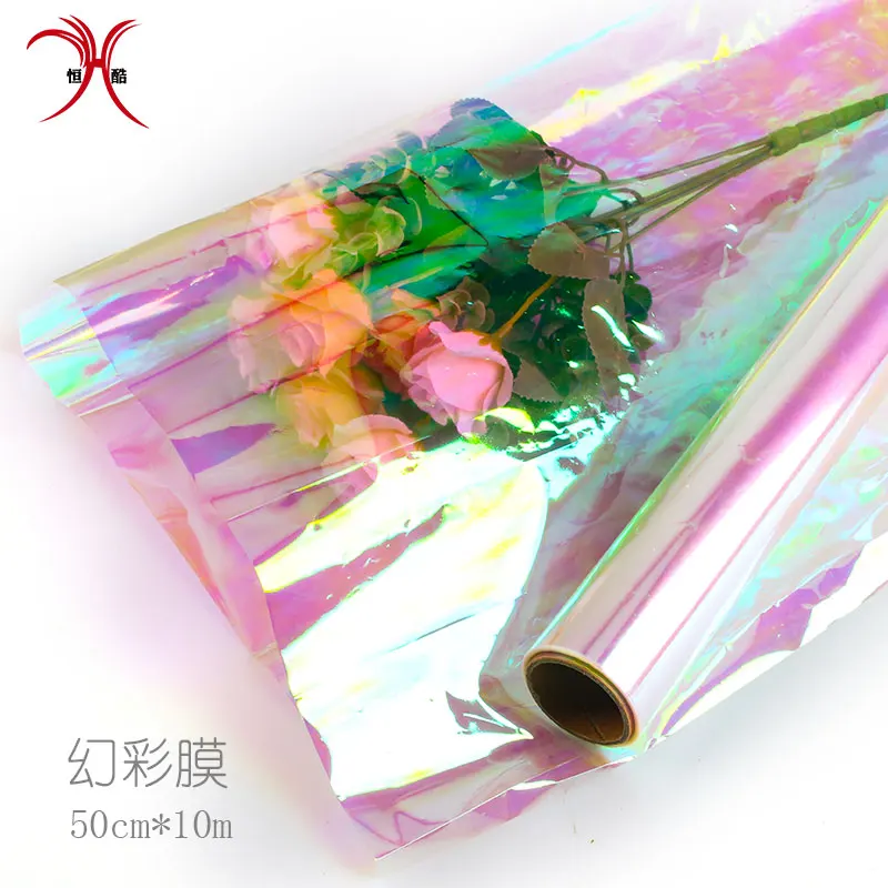 Transparent Waterproof Cellophane Flower Wrapping Paper - 顶存