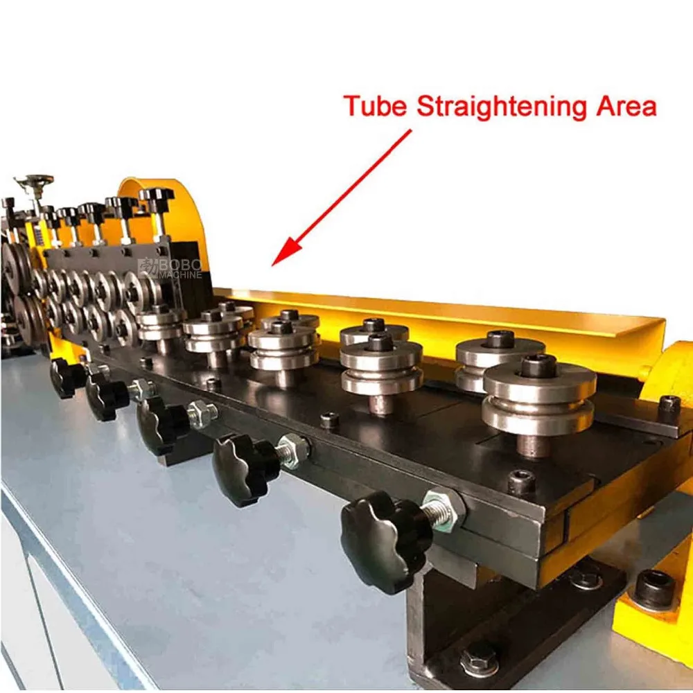 Factory suppliers cnc automatic stainless steel copper aluminum metal pipe tube straightening die cut machine manufacturer