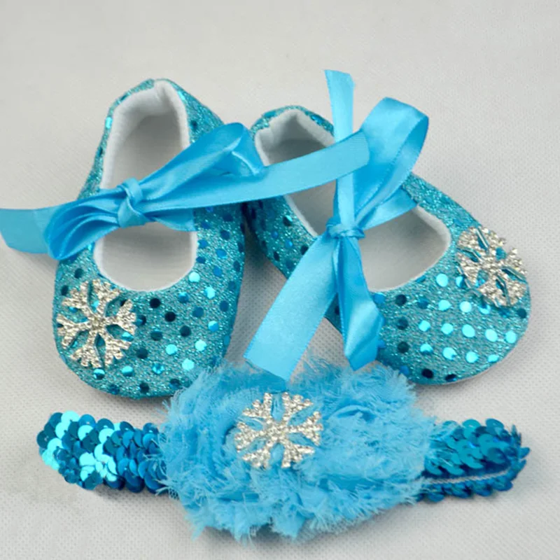 blue baby shoes girl