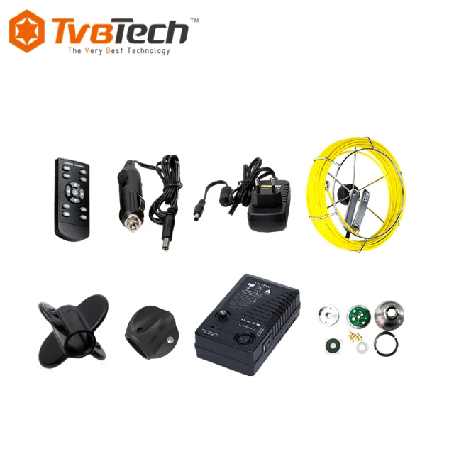 CCTV Video Plumbing Remote Control Snake Sewer Inspection Camera Push Rod Chimney Air Duct Camera Inspection