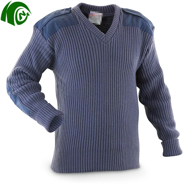 mens military style sweater