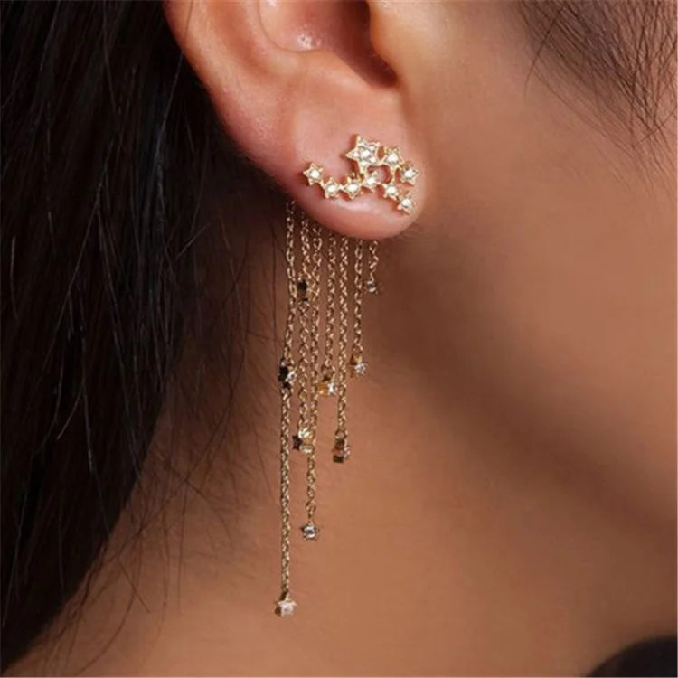 earrings with long backs