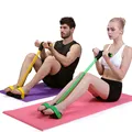 Resistant Band Pedal Exerciser Body Trimmer Sit ups Elastic Resistance Band Rubber Training ABS Workout Home