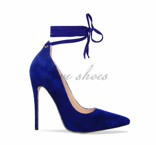 women's blue suede shoes for sale