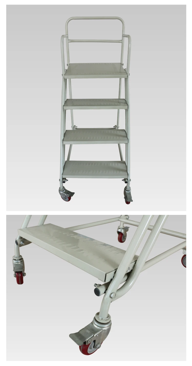 Moveable Foldable Warehouse Step Ladder Cart Buy Warehouse Storage