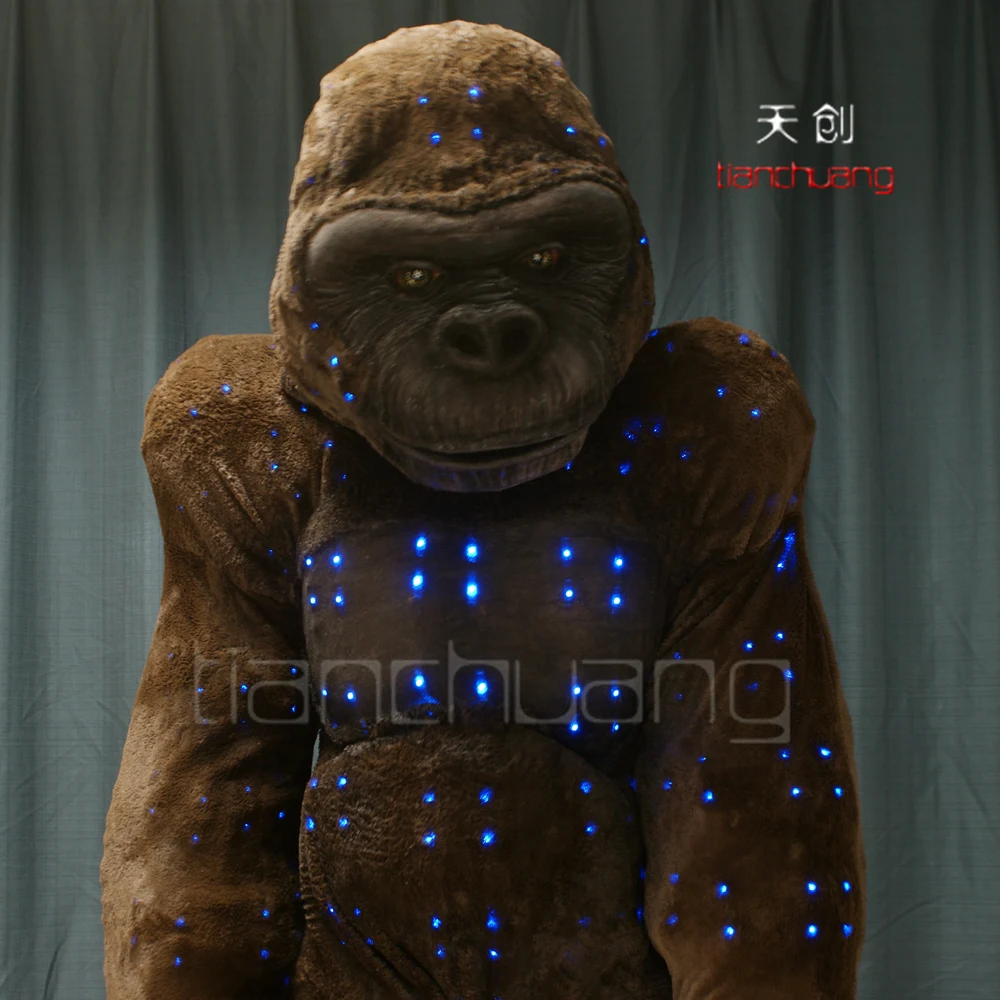 Artificial LED Light up Gorilla Costumes
