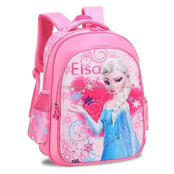 2018 professional manufacturer lovely school bag Frozen Elsa and Anna printed