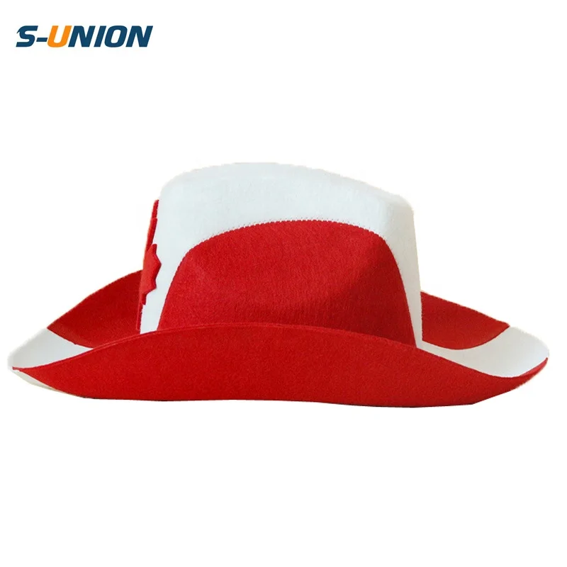 Source National football fans hats caps non woven cowboy hats felt canada  flag hat on m.