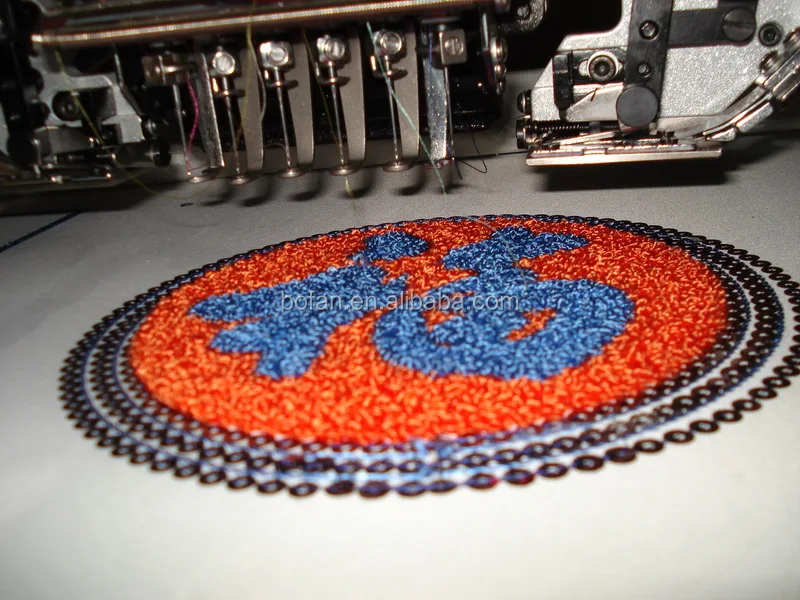 Mixing Chenille Fabric Computerized Embroidery Machine with Servo Motor