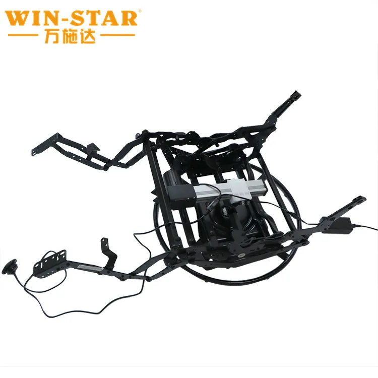 Single Electric Recliner Sofa Mechanism with Swivel Plate