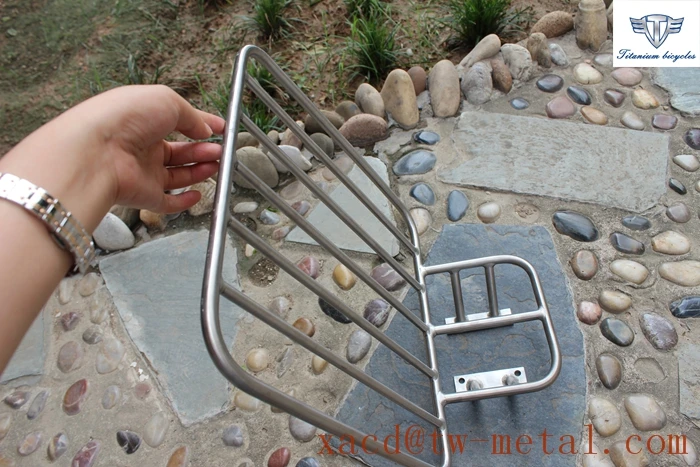 Custom titanium bike front rack XACD made ti, велосипедный багажник, передняя стойка для велосипеда