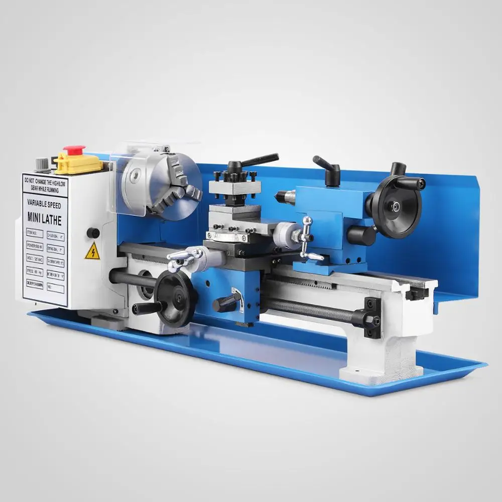 Metal Lathe 7 X 14 Inch Precision Variable Speed 2500 RPM 550W Micro Metal Mini Lathe Machine