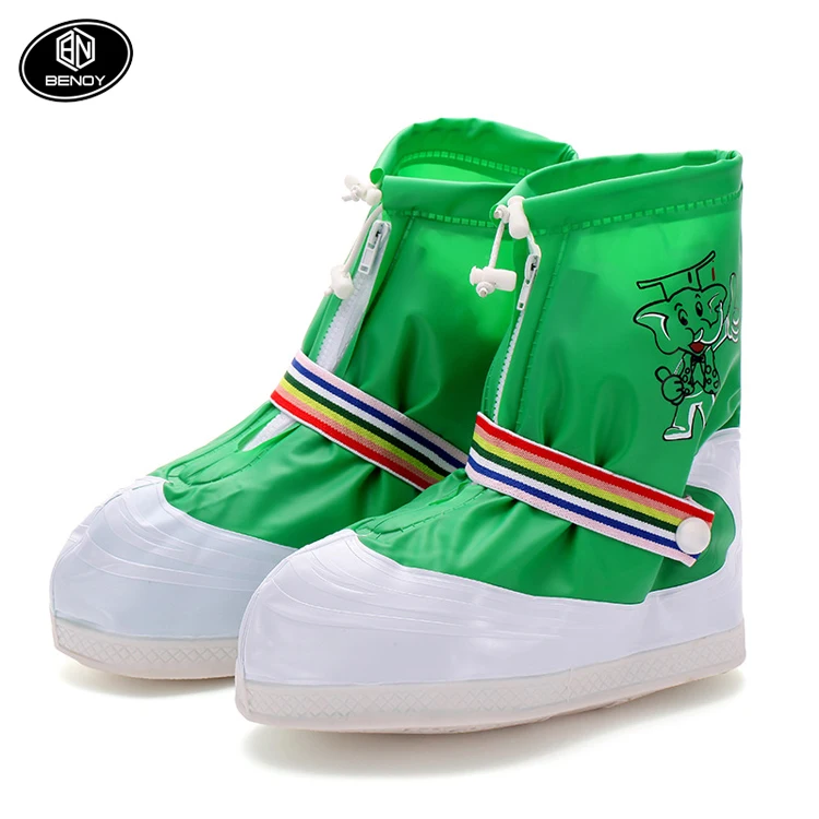 Детский мультяшный водонепроницаемый чехол для обуви из ПВХ езды на велосипеде и занятий открытом воздухе в дождливый