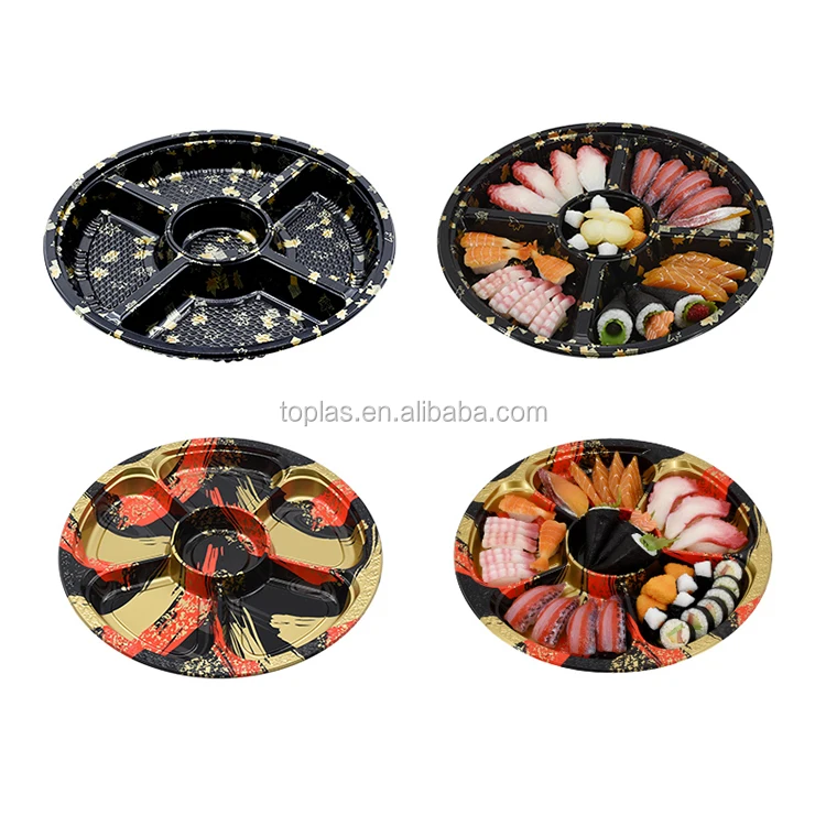 Коробка для упаковки еды суши с крышкой