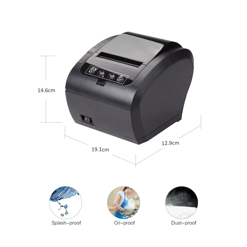 pos 80mm thermal receipt printer usb